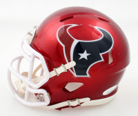 Jalen Pitre Signed Houston Flash Mini Football Helmet (PIA)