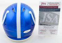 Marvin Harrison Signed Indianapolis Flash Mini Football Helmet (JSA)