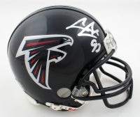 Calais Campbell Signed Atlanta Speed Mini Football Helmet (PIA)