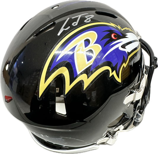 Lamar Jackson Signed FullSize Helmet Speed Authentic Football Helmet (JSA)