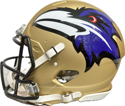 Lamar Jackson Signed FullSize Helmet AMP Speed Authentic Football Helmet (JSA)