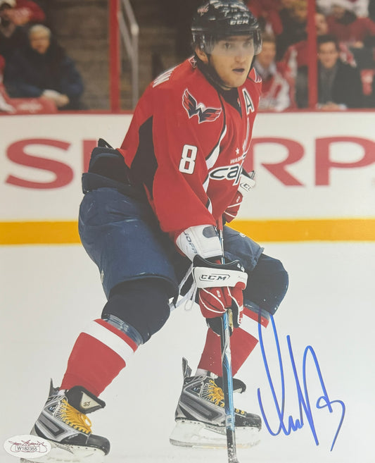 Alexander Ovechkin Washington Autographed Photo 8x10 JSA