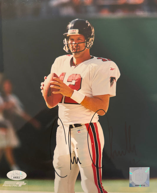 Chris Chandler Atlanta 8x10 Autographed Photo JSA