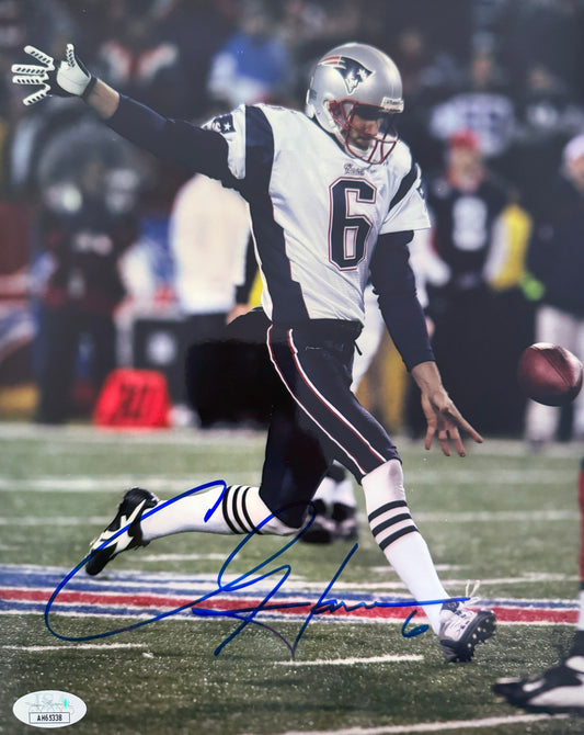 Chris Hanson New England 8x10 Autographed Photo JSA