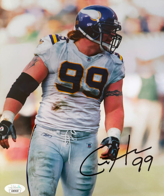 Chris Hovan Minnesota 8x10 Autographed Photo JSA