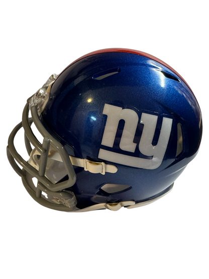 Sterling Shepard New York Mini Football Giants Helmet (PIA & JSA)