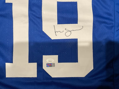 Isaiah Simmons Custom New York Autographed Football Blue Jersey (JSA & PIA)