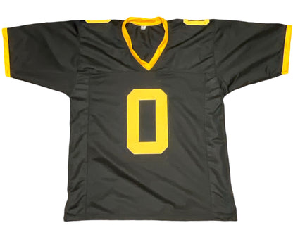 Bryce Ford-Wheaton Custom West Virginia Autographed Football Black Jersey (JSA & PIA)