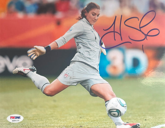 Hope Solo USA Soccer Autographed Photo 8x10 PSA