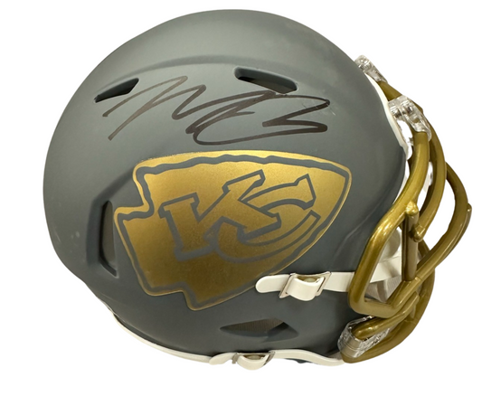 Marquise Brown Signed Kansas City Slate Mini Football Autographed Helmet (PIA & JSA)
