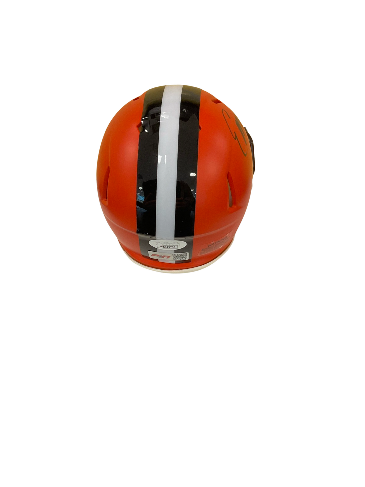 Elijah Moore Signed Cleveland Mini Football Helmet (PIA & JSA)