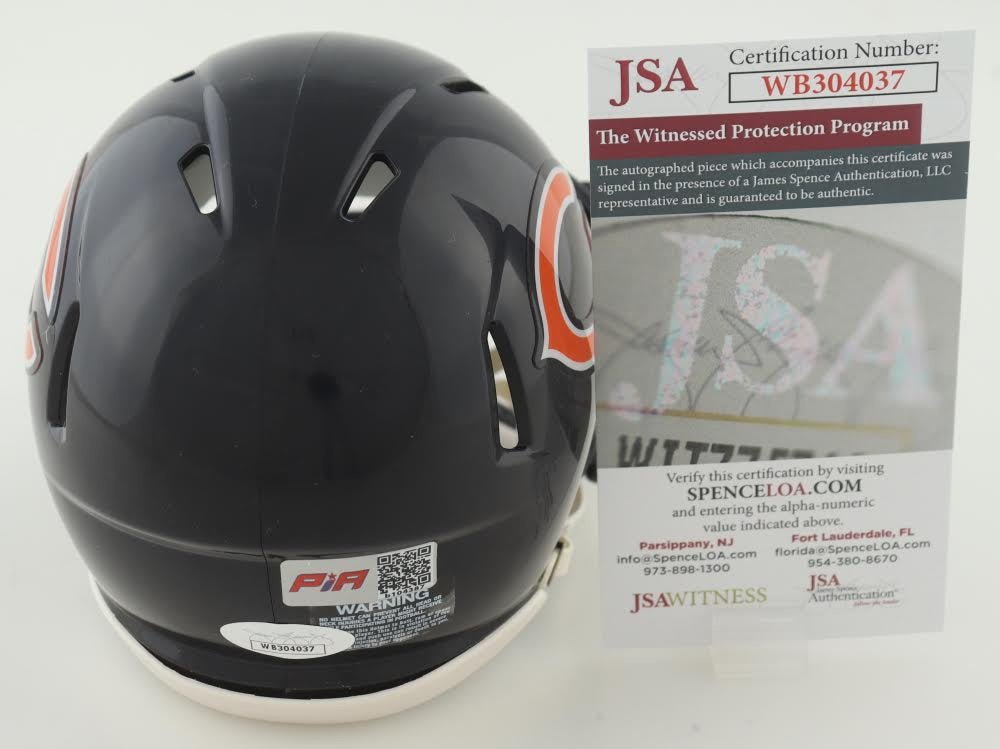 Julius Peppers Signed Chicago Mini Football Speed Helmet (PIA & JSA)