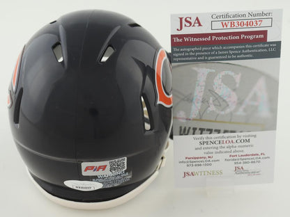 Julius Peppers Signed Chicago Mini Football Speed Helmet (PIA & JSA)