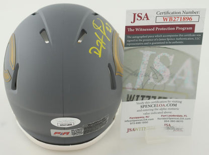 Devin Hester Signed Chicago Mini Football Slate Helmet (PIA & JSA) HOF 24
