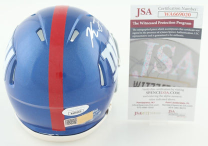 Kayvon Thibodeaux Signed New York Blue Speed Mini Football Helmet (PIA/JSA)