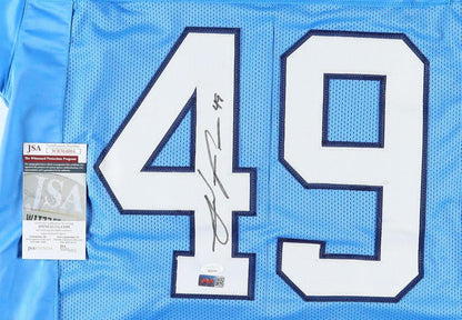 Julius Peppers Signed North Carolina Custom Autographed Blue Football Jersey