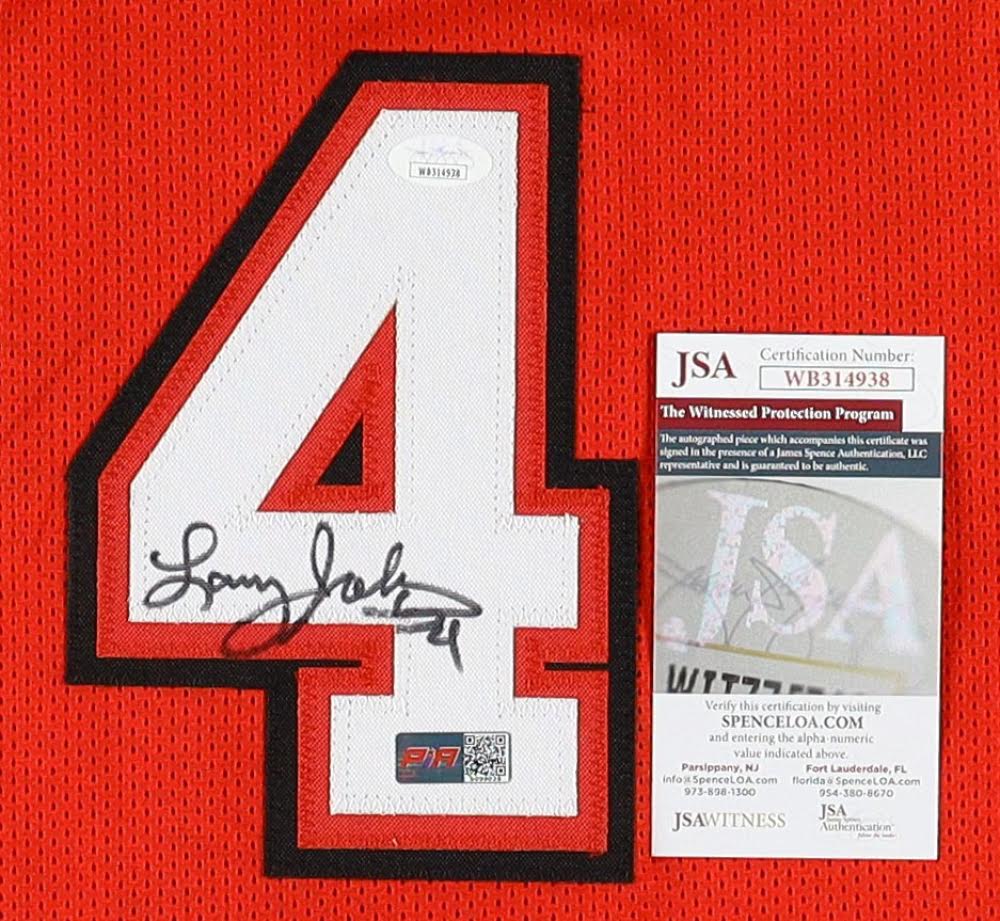 Larry Johnson Signed Jersey Autographed Custom Las Vegas Signed Jersey (PIA/JSA)