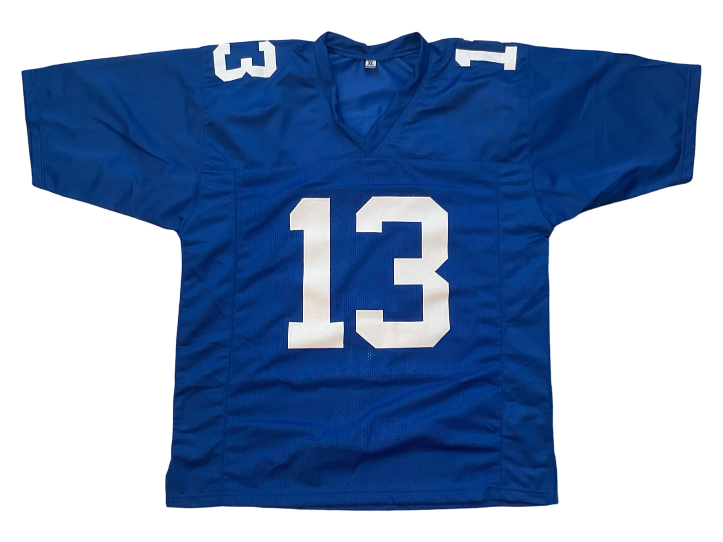 Jalin Hyatt Custom New York Autographed Football Blue Jersey (JSA & PIA)