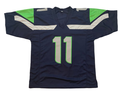 Jaxon Smith-Njigba Signed Seattle Blue Football Jersey (JSA & PIA)