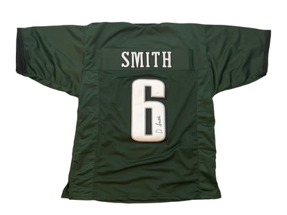 DeVonta Smith Signed Philadelphia Green Football Jersey (JSA)