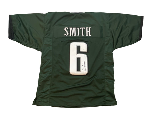 DeVonta Smith Signed Philadelphia Green Football Jersey (JSA)