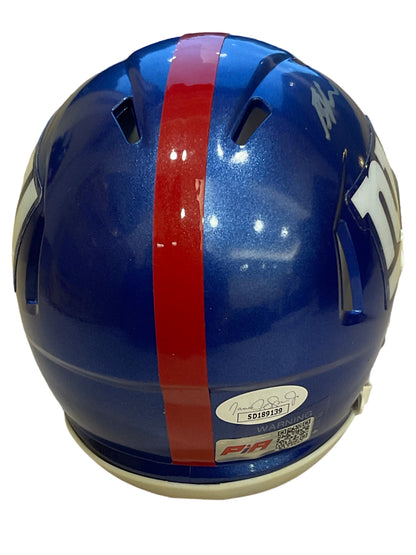 Bryce Ford-Wheaton Signed New York Speed Mini Football Helmet (PIA/JSA)