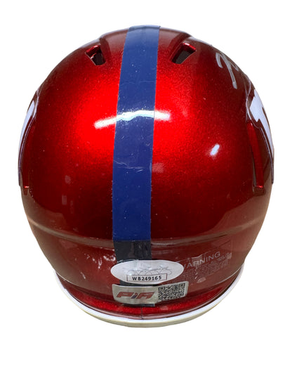 Kayvon Thibodeaux Signed New York Blue Flash Mini Football Helmet (PIA)
