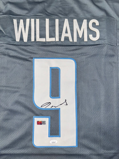 Jameson Williams Signed Packers Custom Autographed Football Jersey (PIA/JSA)