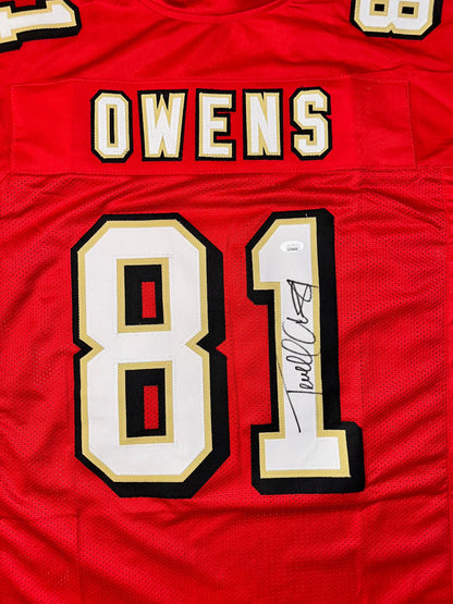 Terrell Owens Signed Custom Autographed Football Jersey (PIA/JSA)