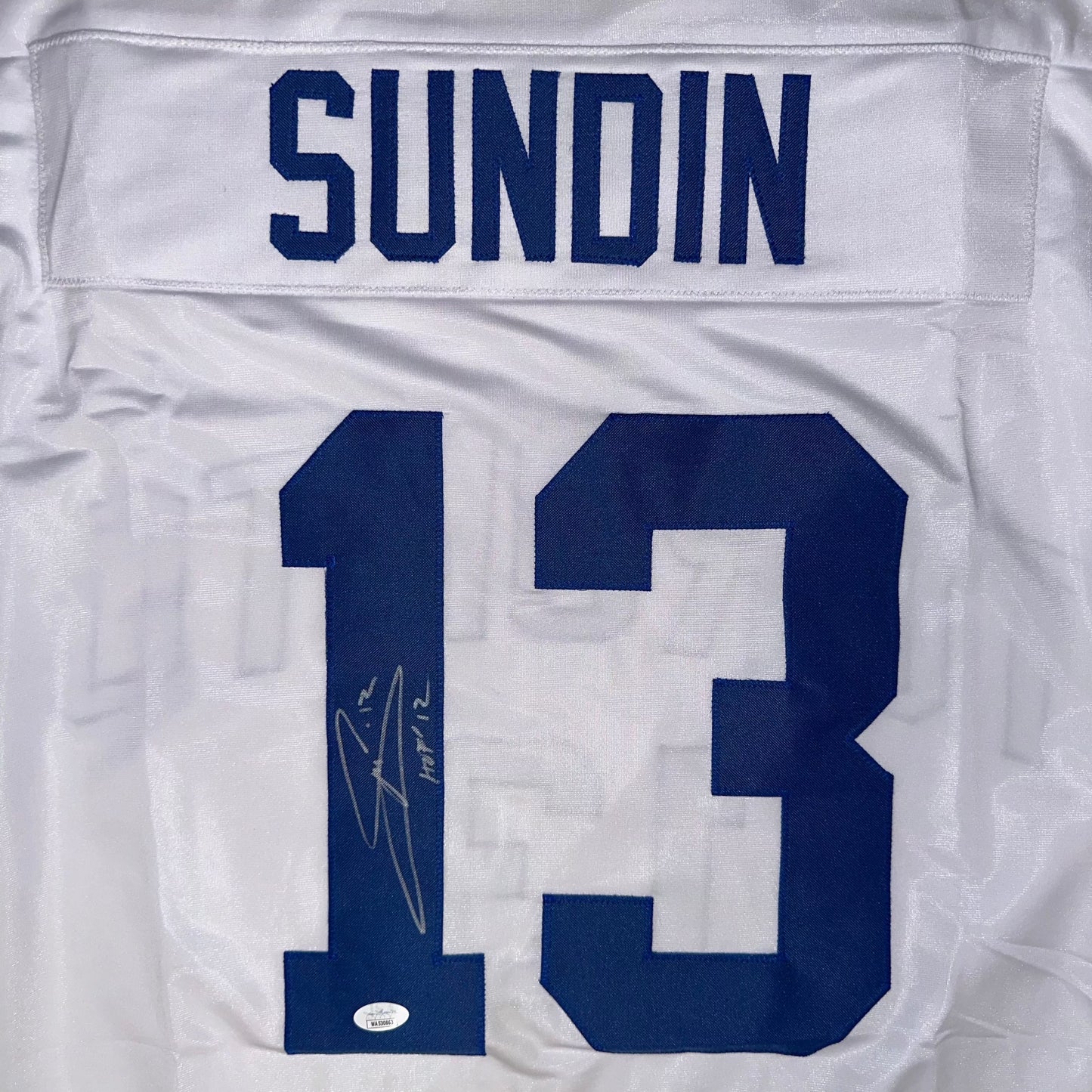 Mats Sundin Custom Toronto Autographed Hockeu Jersey (PIA/JSA)