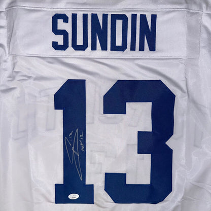 Mats Sundin Custom Toronto Autographed Hockeu Jersey (PIA/JSA)
