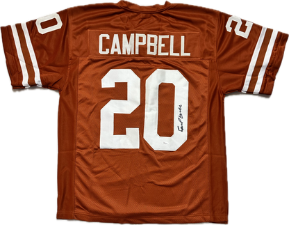 Earl Cambell Signed Custom Autographed Football Jersey (PIA/JSA)