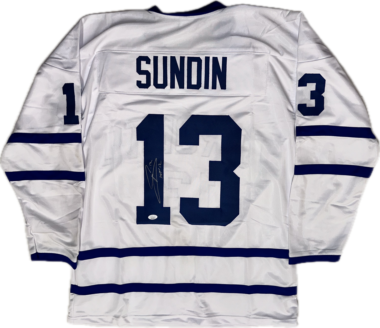 Mats Sundin Custom Toronto Autographed Hockeu Jersey (PIA/JSA)