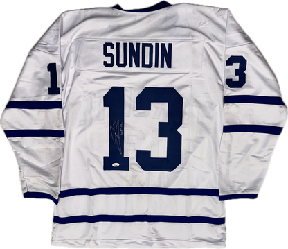 Mats Sundin Custom Toronto Autographed Hockeu Jersey (PIA/JSA)
