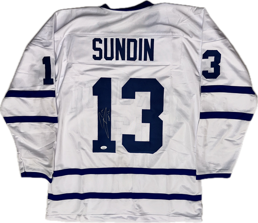 Mats Sundin Custom Toronto Autographed Hockeu Jersey (PIA/JSA)