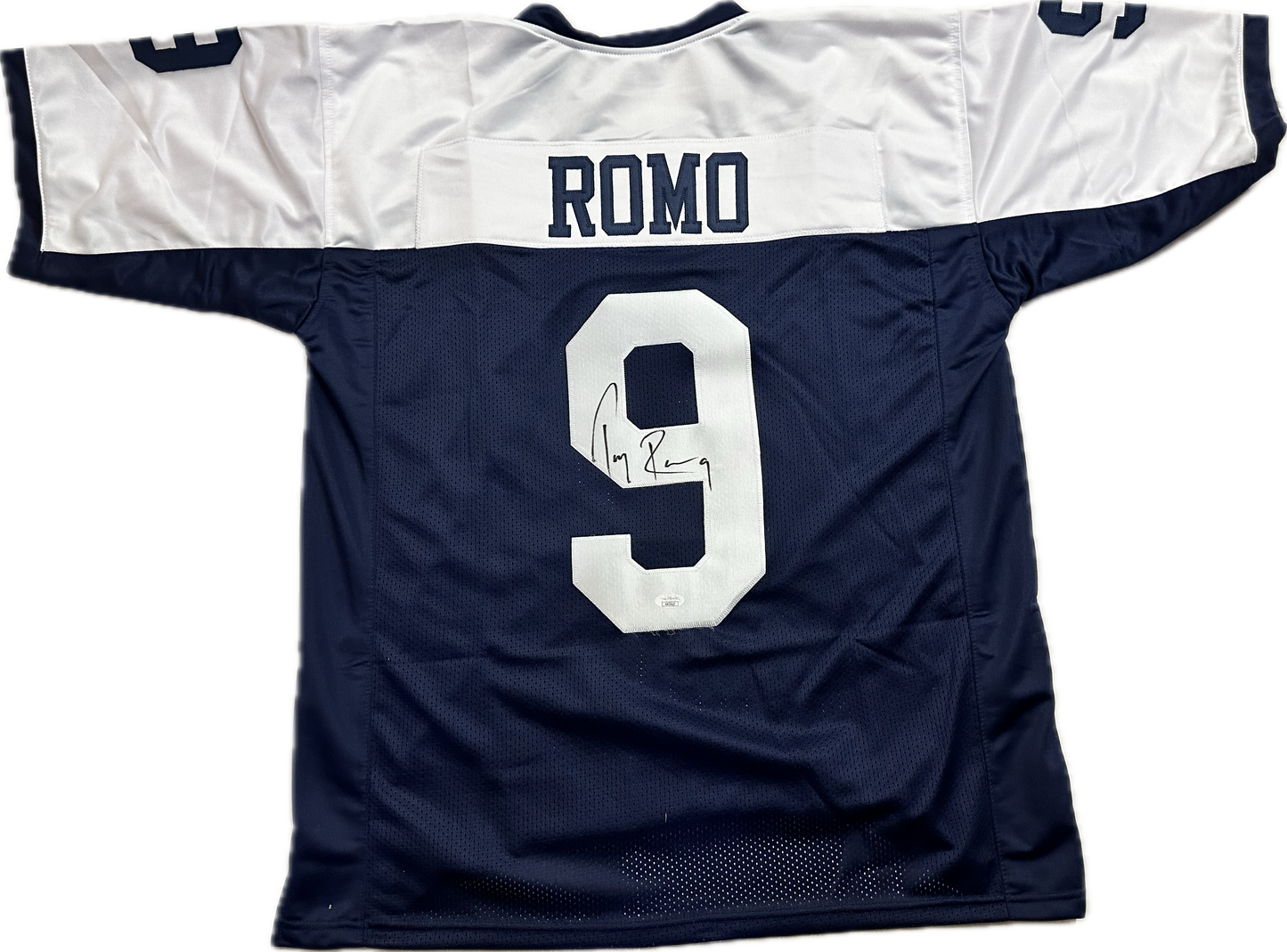 Tony Romo Custom Dallas Autographed Football Jersey (JSA)