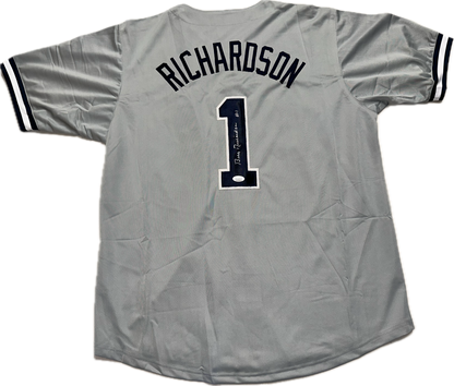 Bobby Richardson Signed Custom New York Autographed Baseball Jersey (JSA)