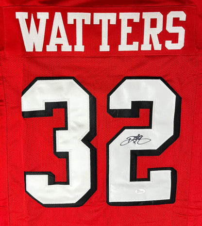 Ricky Watters Custom San Franscico Autographed Football Jersey (PIA/JSA)