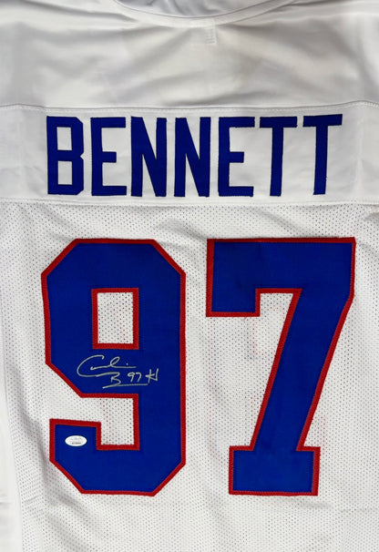Cornelius Bennett Signed Custom Buffallo Football Jersey (JSA)