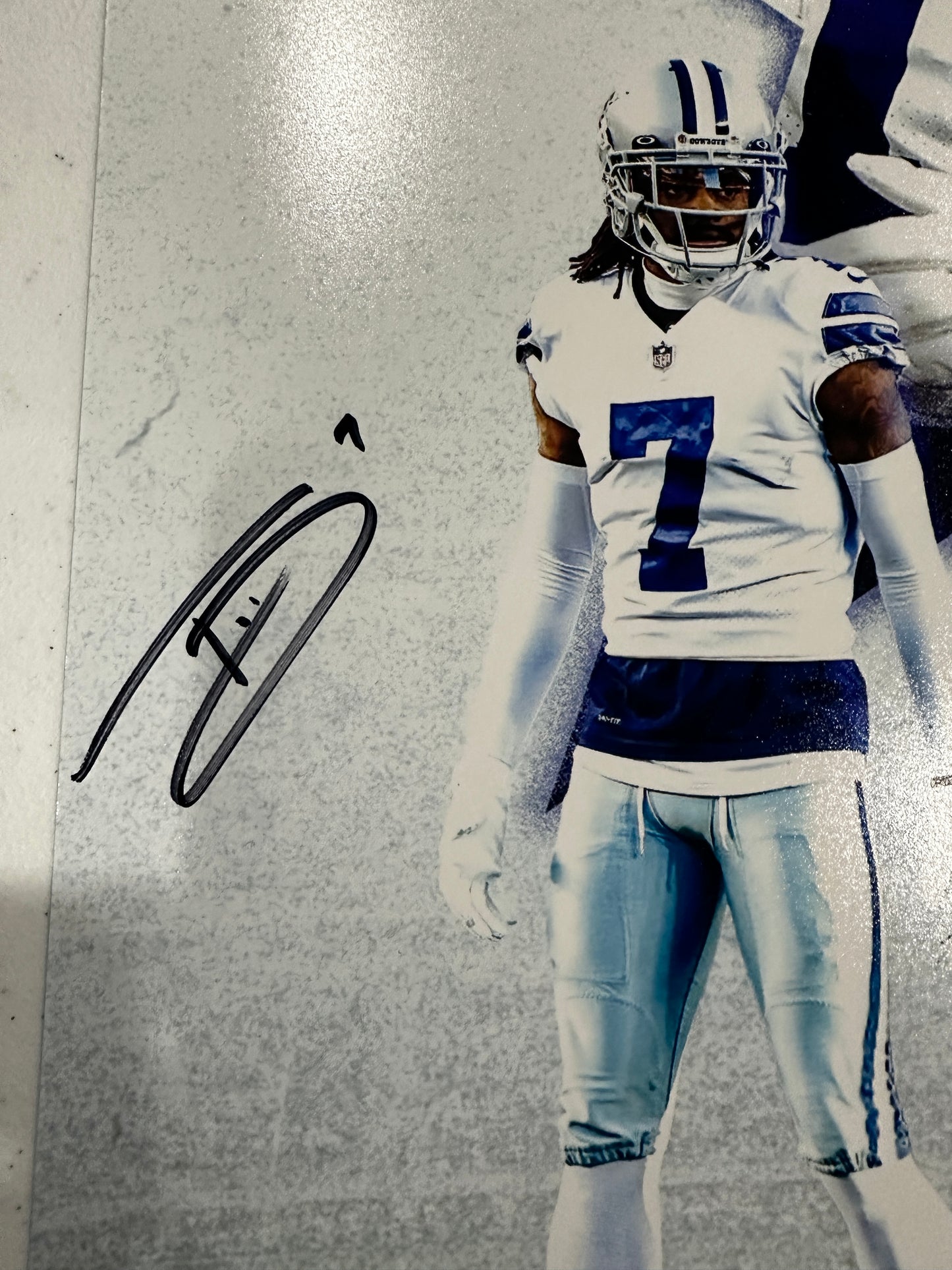 Trevon Diggs Stephon Gilmore Signed 16x20 Dallas Cowboys