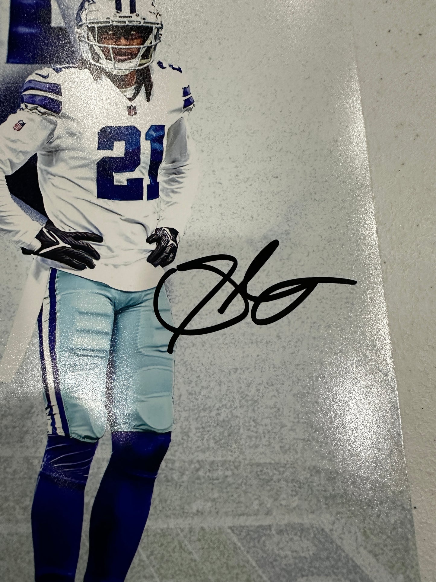 Trevon Diggs Stephon Gilmore Signed 16x20 Dallas Cowboys