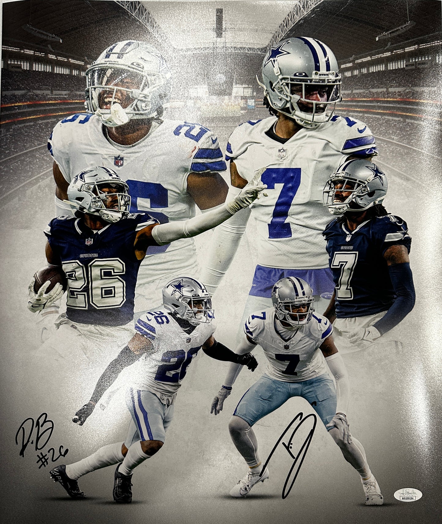 Trevon Diggs and DaRon Bland Signed 16x20
