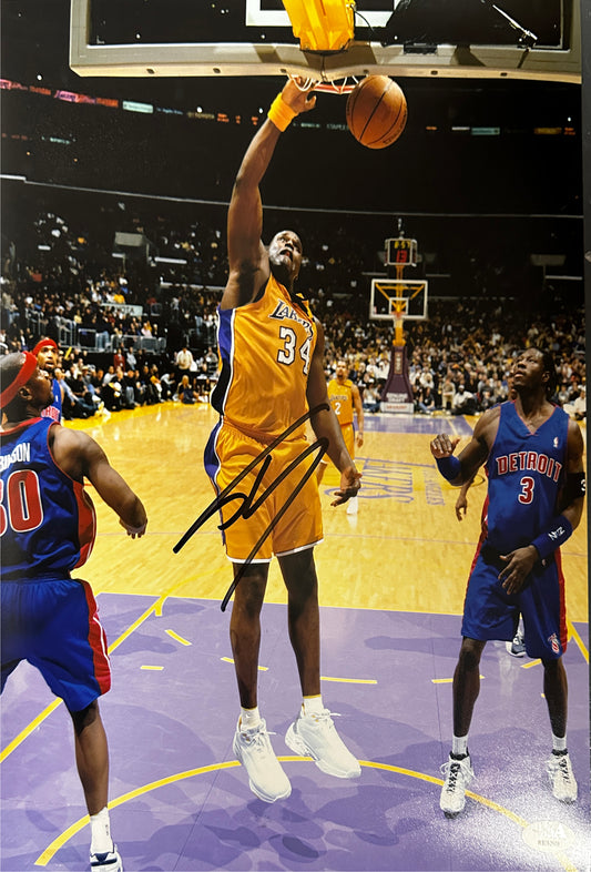 Shaquille O'Neal Signed Lakers 11x14 Autographed Photo Los Angeles (PIA)
