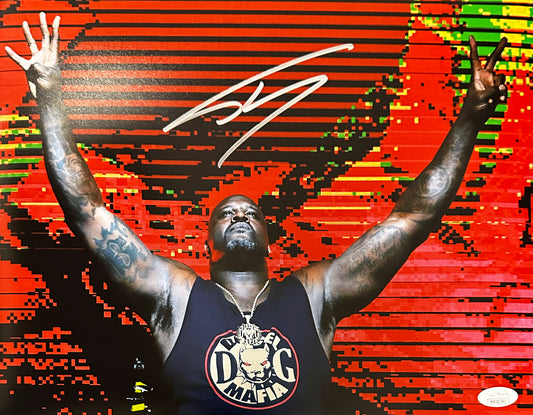 Shaquille O'Neal Signed 11x14 Autographed Photo DJ Diesel Red (PIA)