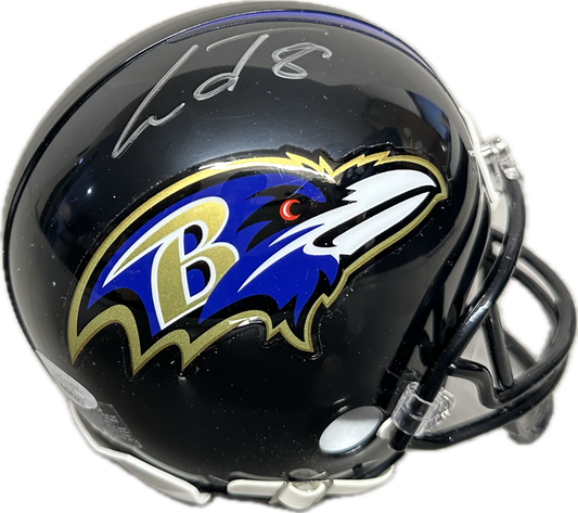 Lamar Jackson Signed Mini Helmet Helmet Speed Speed  Football Helmet (JSA)