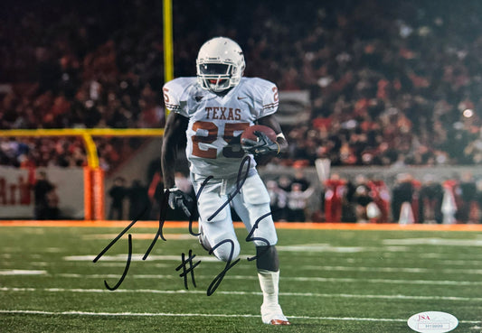 Jamaal Charles Texas Autographed Photo 8x10 JSA