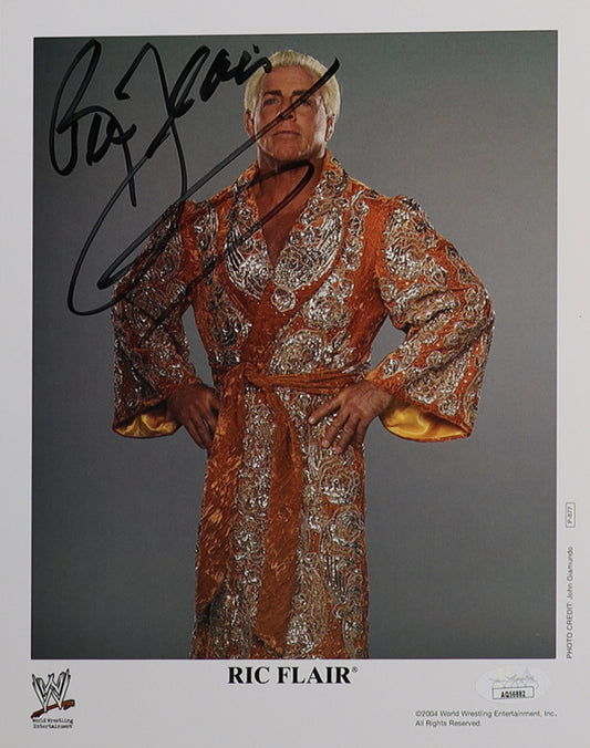 Ric Flair WWE Autographed Photo 8x10 JSA