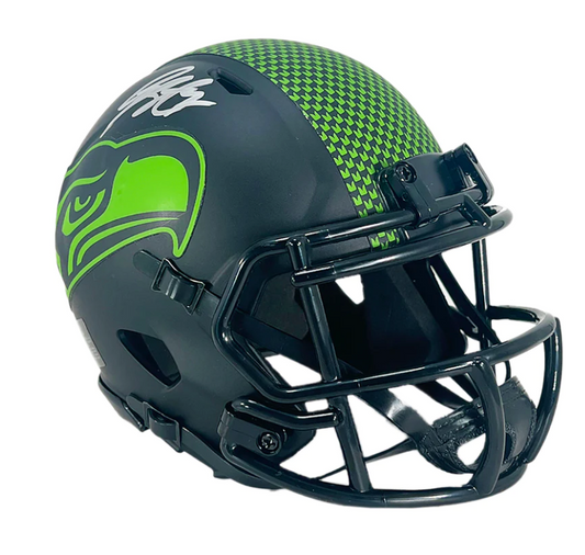 Geno Smith Signed Seattle Seahawks Eclipse Speed Mini Football Helmet (PIA/JSA)