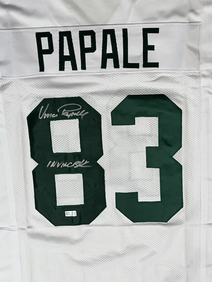 Vince Papale Custom Philadelphia White Autographed Football Jersey (PIA)