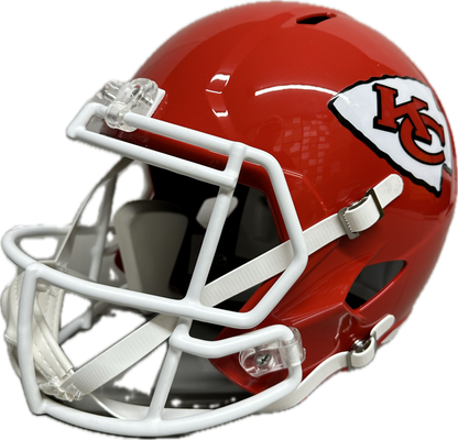 Chris Jones Kansas City Full Size Home Speed Football Helmet (PIA)